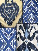 Blue Ikat Fabric