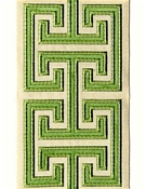 Seville Kiwi Embroidered Tape