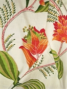 Sylvie 340 Mandarin Botanical Fabric