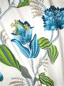 Sylvie 504 Azure Botanical Fabric
