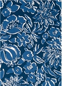 Blue Floral Fabric  Fabric By Style - Fabric by Pattern