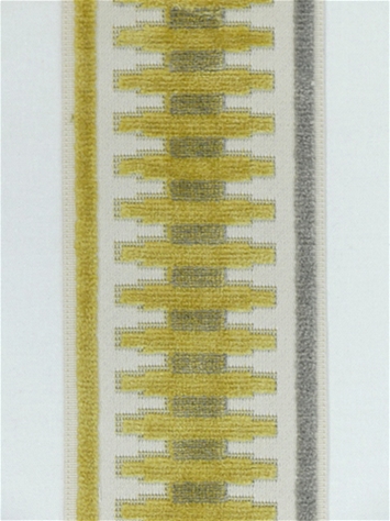 Rails Grey and Gold Chenille Trim Tape