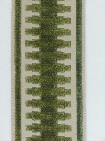 Rails Olive Green and Taupe Chenille Trim Tape