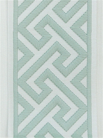 Capri Spearmint Embroidered Trim Tape Europatex 