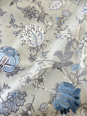 Ceylan Linen 70 Beige Grey Jacobean Covington Fabric