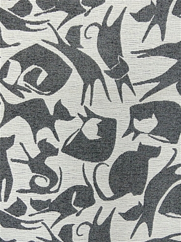 Cool For Cats 948 Charcoal Covington Fabric