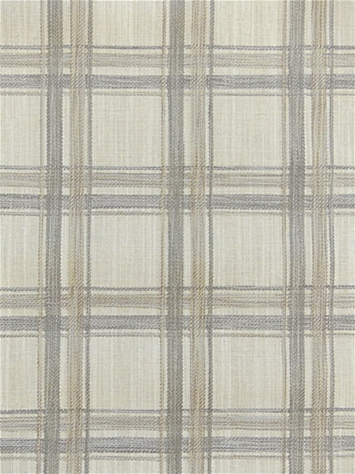 Grey and Taupe Plaid Embroidery Fabric