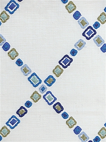 Diamond Jewel Aegean Embroidery PK Lifestyles Fabric