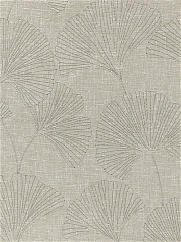 Ginkgo Mushroom Embroidery PK Lifestyles Fabric | PKL Brown - Taupe ...