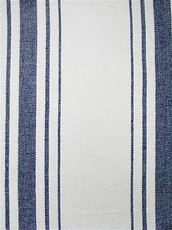 Harbor Stripe Navy on White Preshrunk Cotton