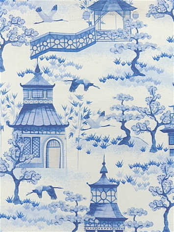Kinjo 50 Bluebell Toile Covington Fabric