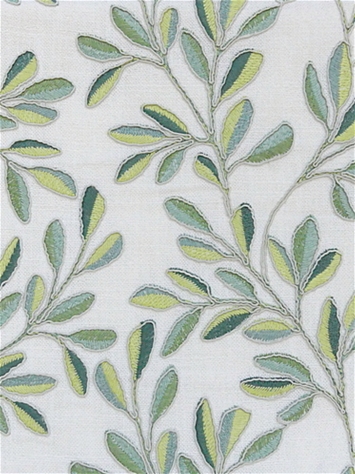 Leafage Lemongrass Embroidery P Kaufmann Fabric