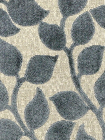 Lovely Leaf Charcoal Velvet PK Lifestyles Fabric