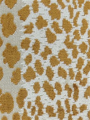 Meowww Amber Ocelot Velvet P Kaufmann Fabric