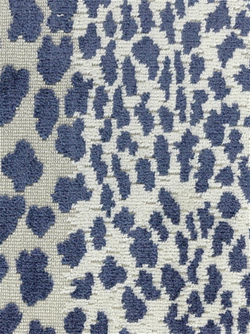Meowww Twilight Ocelot Velvet P Kaufmann Fabric