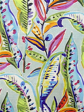 Enrique Carnival Leaf Print Regal Fabric