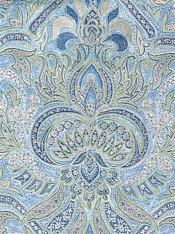 Riad Paisley Chambray P Kaufmann Fabric