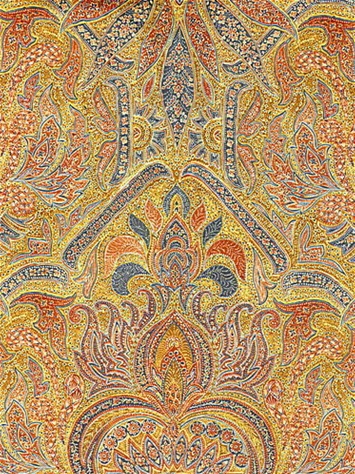 Riad Paisley Turmeric P Kaufmann Fabric