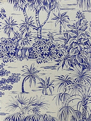 Turks Toile Indigo P Kaufmann Fabric