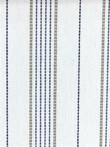 Warren White/Navy Roth and Tompkins Fabric