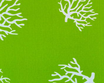 Coral Chartreuse/White