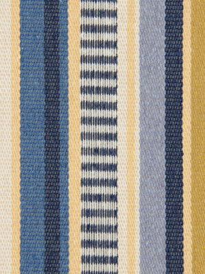 Sunbrella Stripe Rug - Bluebell
